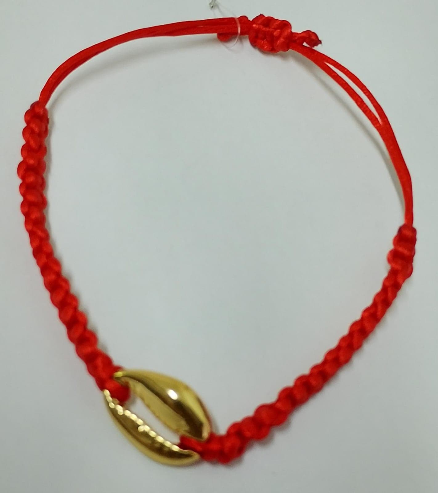 Pulseira Cordão cm Búzios Dourados