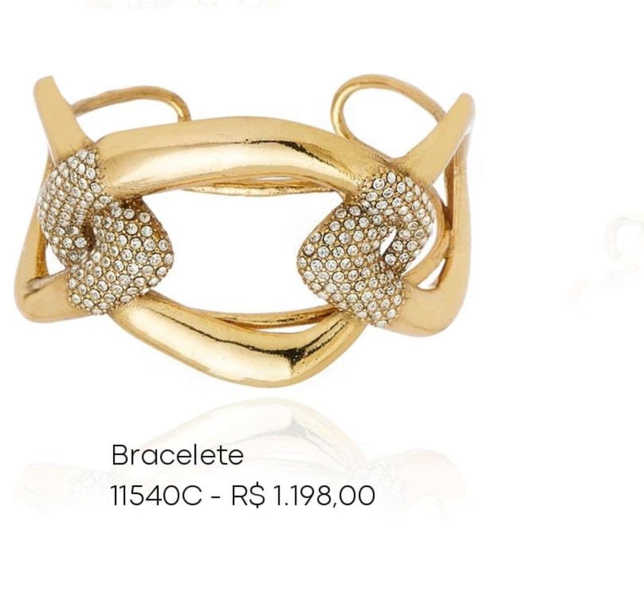 Bracelete Banho Ouro Velho Maior