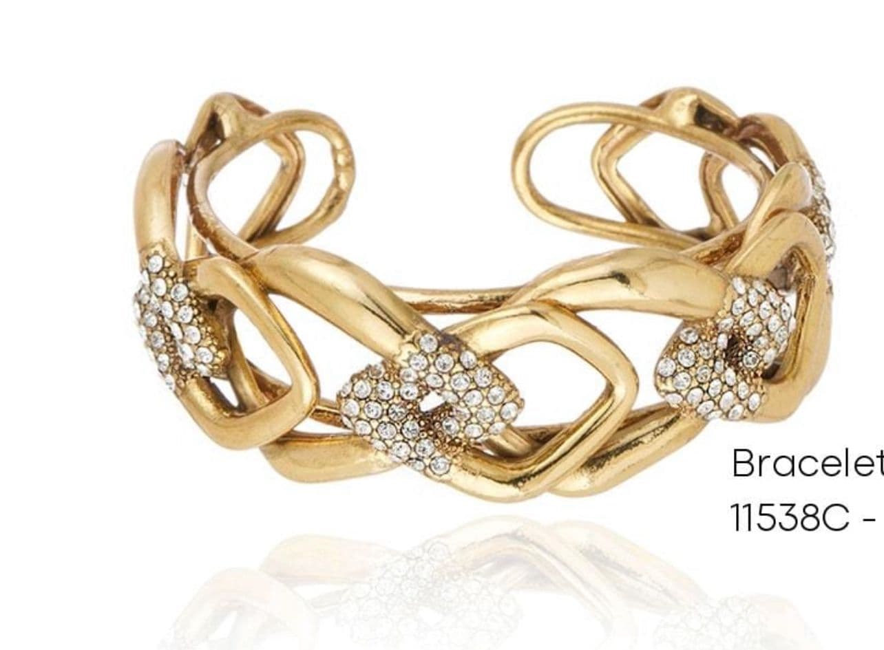 Bracelete Banho Ouro Velho Jacke