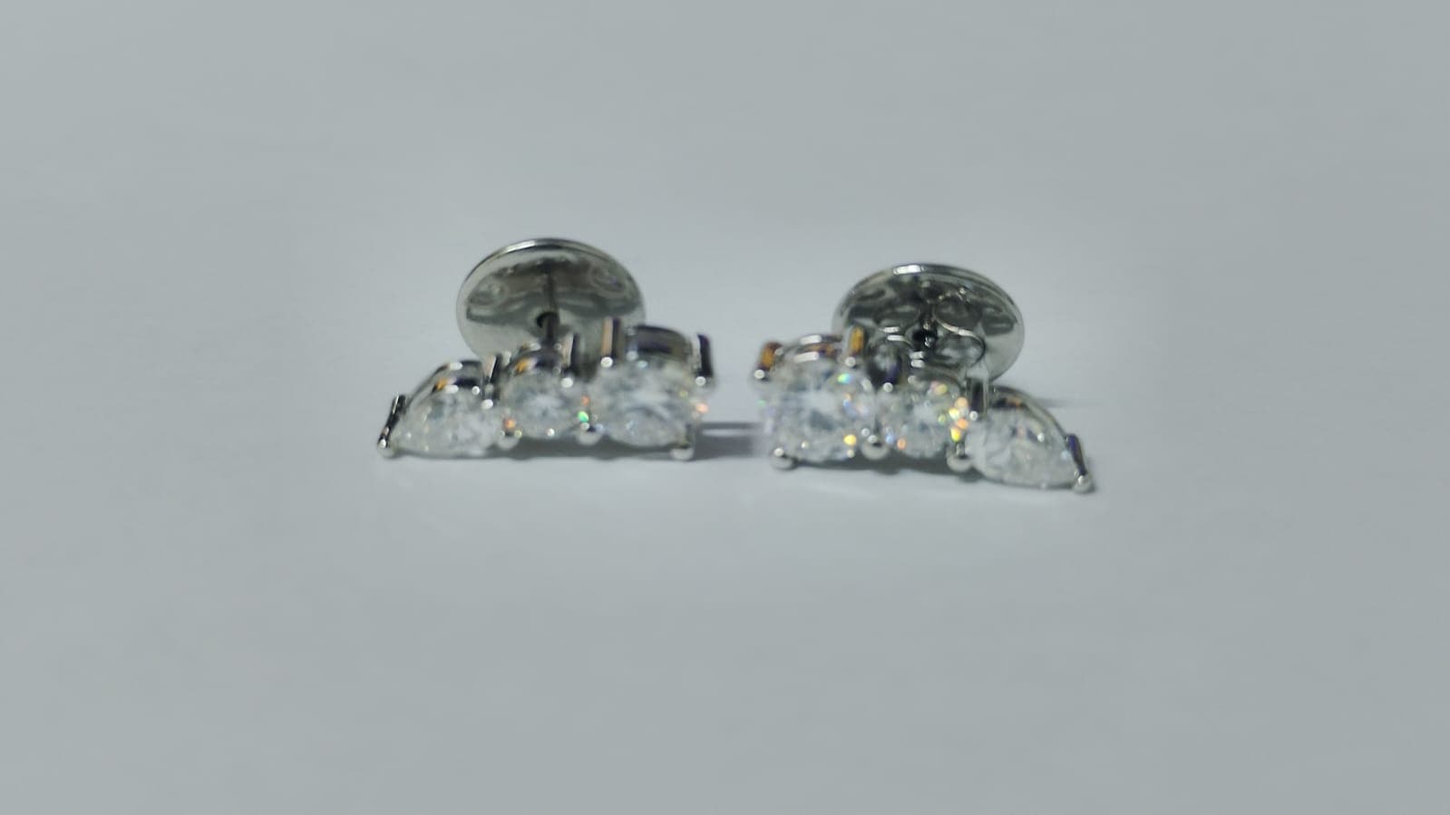 Ear Cuff Dois Redondos E Uma Gota 6mm Prata