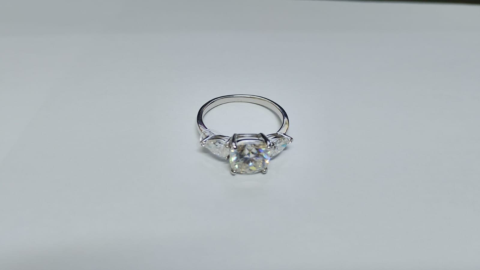 Anel Quadrado 8x8 Moissanite