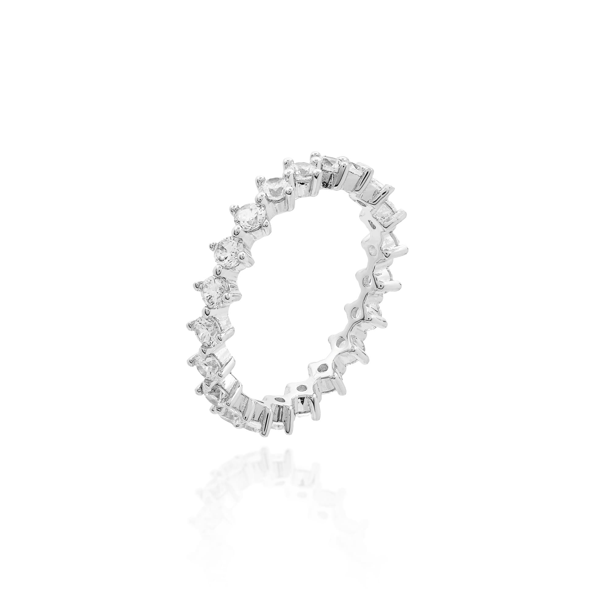 Aliança Redonda 2mm Duas Garras T/9