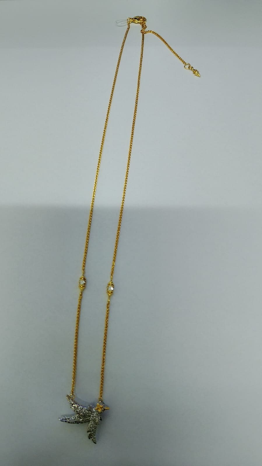 Colar com Pingente Águia Cravejada p/