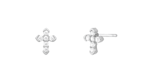 Brinco Crus Zirconia P Ródio