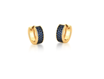 Brinco Zirconia Azul