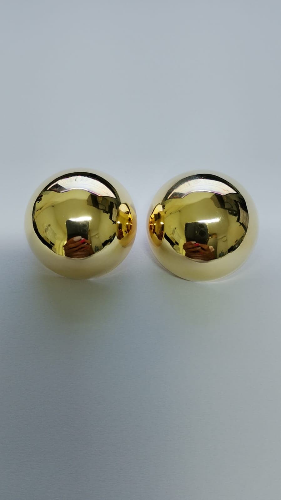 Brinco Meia Bola M Vazado
