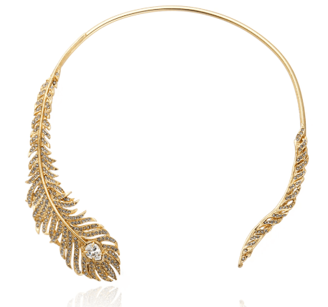 Colar Aro Chocker Pavão