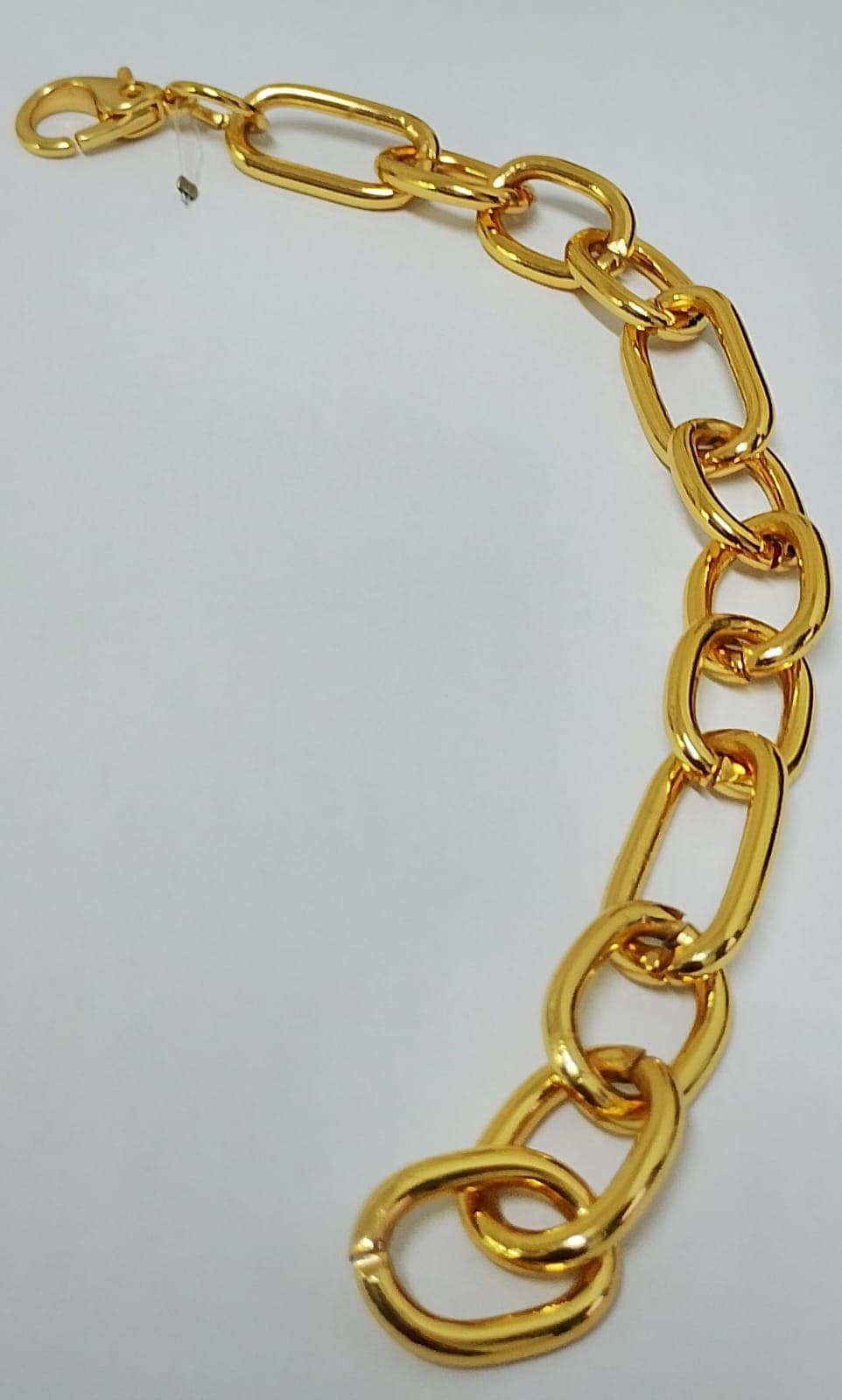 Pulseira Elos Grandes Dourada