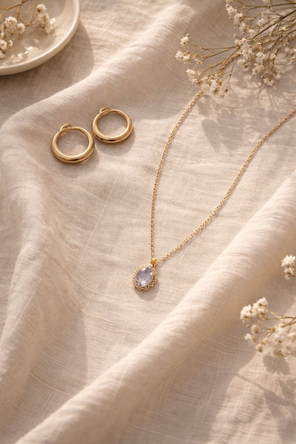 Brinco de Flor com Sete Pérolas